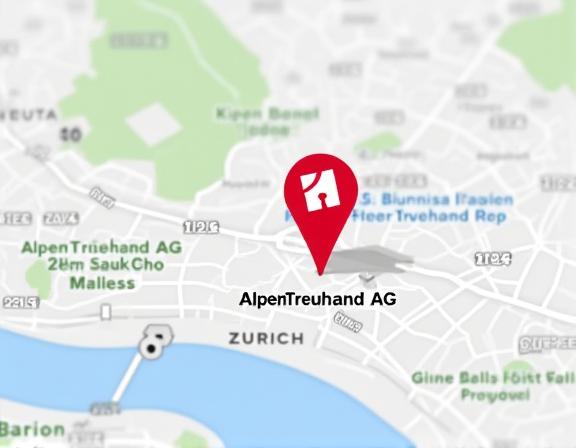 Karte des Standorts der AlpenTreuhand AG in Zürich